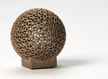 China Impressão do alumínio DMLS 3D para a forma da esfera, galvanização dourada fornecedor